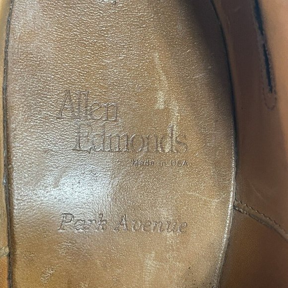 Allen Edmonds Park Avenue 5615 Cap Toe Oxfords Black Dress Shoes Sz 14 2A - EUC main image 7